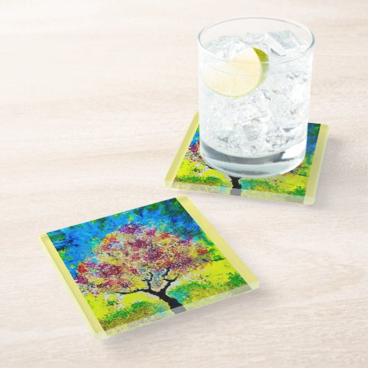 Winter's Nadering Glass Onderzetter (Schuin)