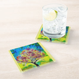 Winter's Nadering Glass Onderzetter Glazen Onderzetter