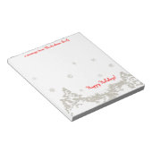 Winters Night Personalized Notitieblok (Schuin)