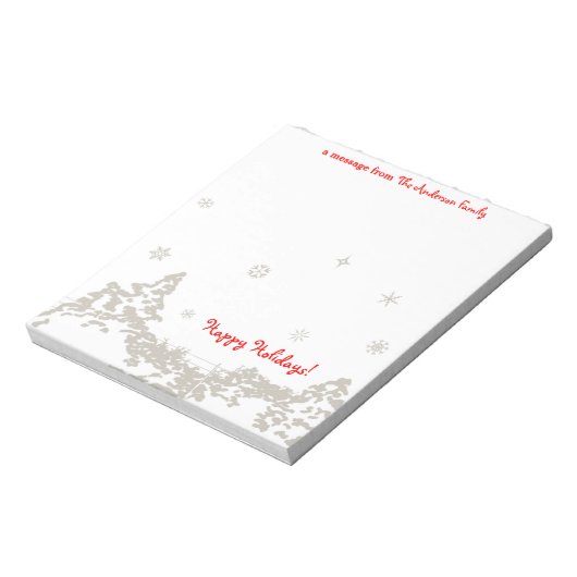 Winters Night Personalized Notitieblok (Linkerzijde)