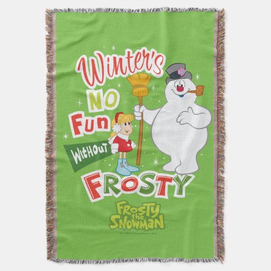 Winter's No Fun without Frosty the Snowman™ Deken (Voorkant Verticaal)