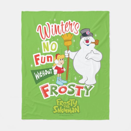 Winter's No Fun without Frosty the Snowman™ Fleece Deken (Voorkant)
