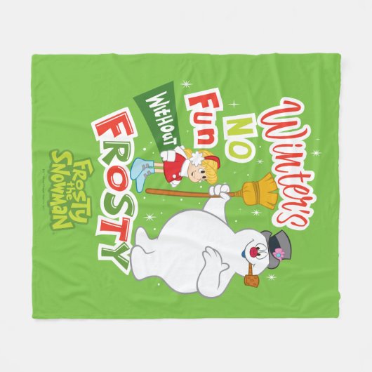 Winter's No Fun without Frosty the Snowman™ Fleece Deken (Voorkant (Horizontaal))