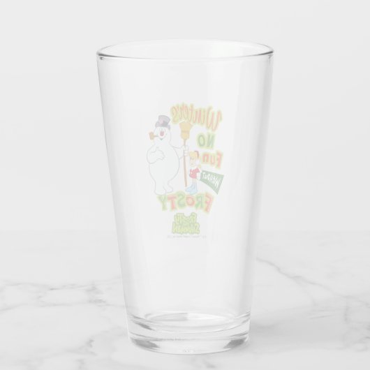 Winter's No Fun without Frosty the Snowman™ Glas (Achterkant)