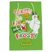 Winter's No Fun without Frosty the Snowman™ Medium Cadeauzakje (Voorkant)