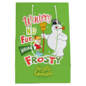 Winter's No Fun without Frosty the Snowman™ Medium Cadeauzakje (Achterkant)