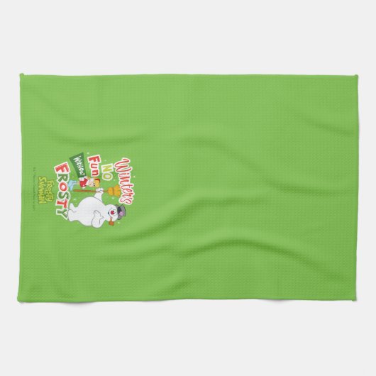 Winter's No Fun without Frosty the Snowman™ Theedoek (Horizontaal)