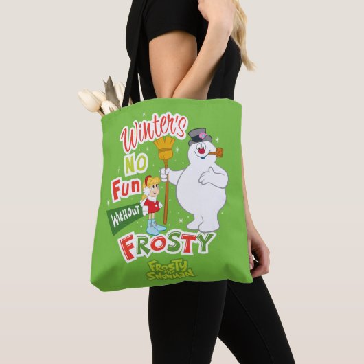 Winter's No Fun without Frosty the Snowman™ Tote Bag (Dichtbij)