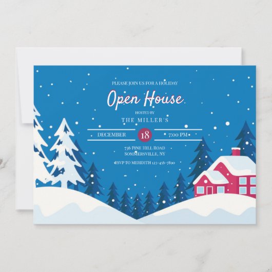Winters Open Huis Uitnodiging (Voorkant)
