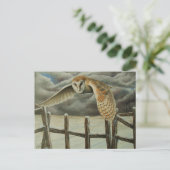 Winter's Owl Briefkaart (Staand voorkant)