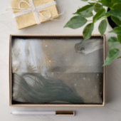 Winters paar dravende paarden decoupage tissuepapier (Geschenk)