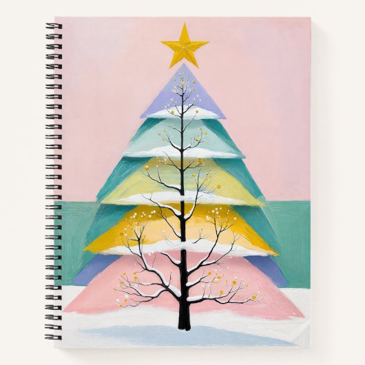 Winter's Pastel Gloed Notitieboek (Voorkant)