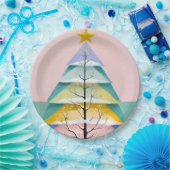 Winter's Pastel Gloed Papieren Bordje (Feest)