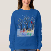 Winter's Peaceful Cozy Magic Frosty Trees Design Trui (Voorkant)