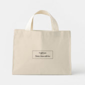 Winter's Quiet Joy, Central Park Boodschappentas Mini Tote Bag (Achterkant)