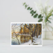Winters Schilderij van Westerholm Briefkaart (Staand voorkant)