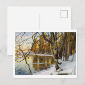 Winters Schilderij van Westerholm Briefkaart (Voorkant / Achterkant)