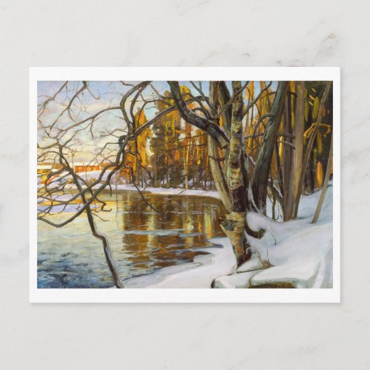 Winters Schilderij van Westerholm Briefkaart (Voorkant)