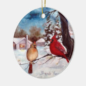 Winters Serenity Cardinaal Ornament (Links)