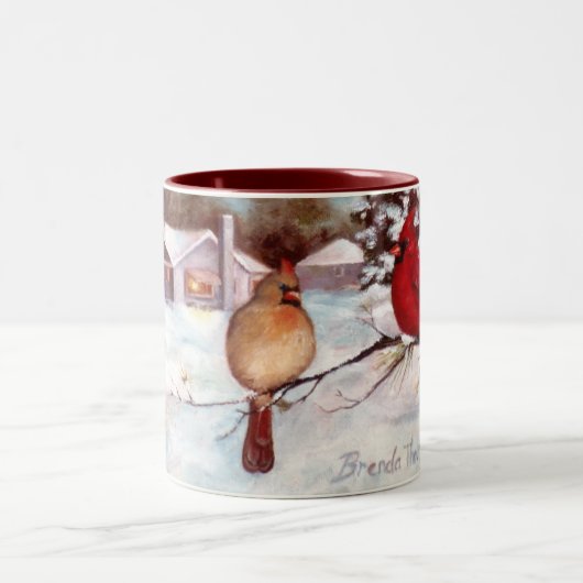 Winters Serenity Kardinaal Omslag rond Mok (Center)