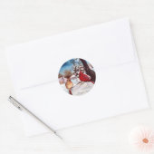 Winters Serenity Kardinaal Sticker (Envelop)