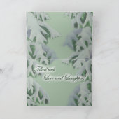 Winter's Silent Steps Yule / Christmas Card Kaart (Binnen)