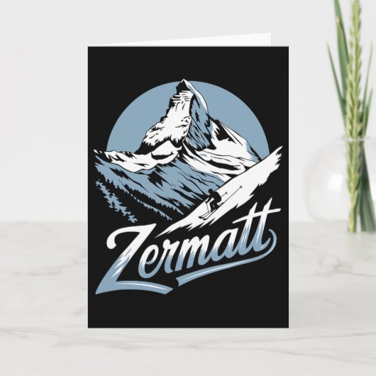 Winters ski-avontuur  kaart (Voorkant)