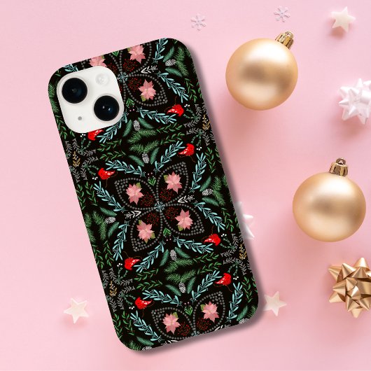 Winters Sneeuwvlokken, Poinsettia's, Kardinalen Case-Mate iPhone Case
