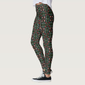 Winters Sneeuwvlokken, Poinsettia's, Kardinalen Leggings (Links)