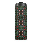 Winters Sneeuwvlokken, Poinsettia's, Kardinalen Thermosbeker (Voorkant)