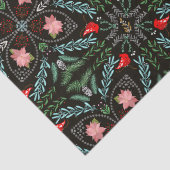 Winters Sneeuwvlokken, Poinsettia's, Kardinalen Tissuepapier (Detail)