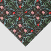 Winters Sneeuwvlokken, Poinsettia's, Kardinalen Tissuepapier (Detail)