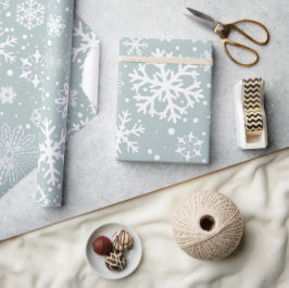 Winters Snowflakes Cadeaupapier