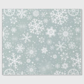 Winters Snowflakes Cadeaupapier (Vlak)