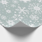 Winters Snowflakes Cadeaupapier (Hoek)