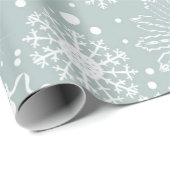 Winters Snowflakes Cadeaupapier (Rol Hoek)