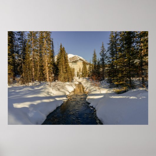 Winter's Touch bij Lake Louise Poster (Voorkant)