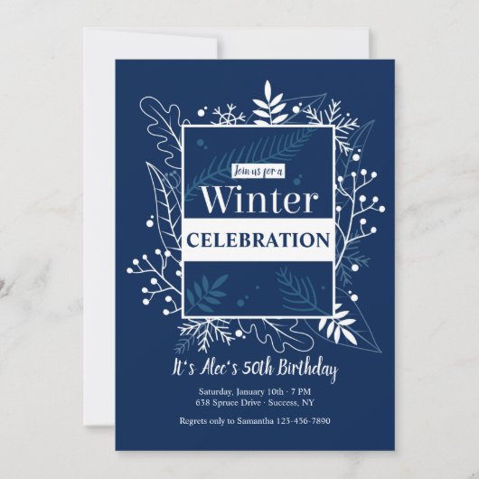 Winters Uitnodiging (Voorkant)