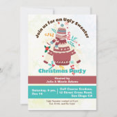 Winters Vakantie Grappig Lelijke Trui Kerstfeest Kaart (Voorkant)