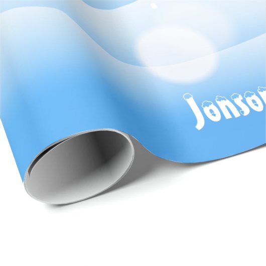 Winters vakantie sneeuwvlokken wensen XMAS Persoon Cadeaupapier (Rol Hoek)