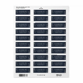 Winters verstrooid sneeuw retouradreslabel etiket (Full Sheet)