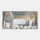 "Winters vredige rust" Bureaumat (Keyboard & Muis)