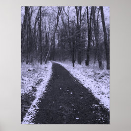 Winters wandeling poster