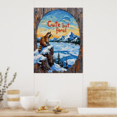 Winter's Watch: Wasbeer van Frozen Waters Poster (Keuken)