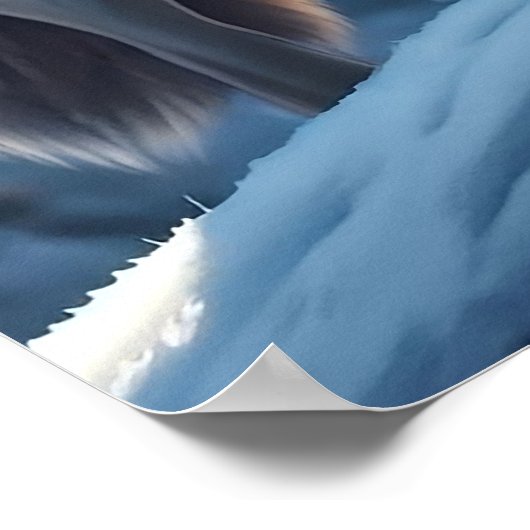 Winter's Watcher - De wolf Poster (Hoek)