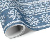 Winter's Whisper Blue Cadeaupapier (Rol Hoek)