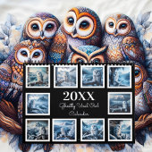 Winter's Whisper: Een jaar met de Oeral Uil 20XX Kalender