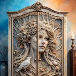 Winter's Whisper Ethische Godin Decoupage Tissuepapier