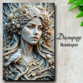 Winter's Whisper Ethische Godin Decoupage Tissuepapier