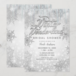 Winters Wit Sneeuwvlokken Elegant Feest Kaart